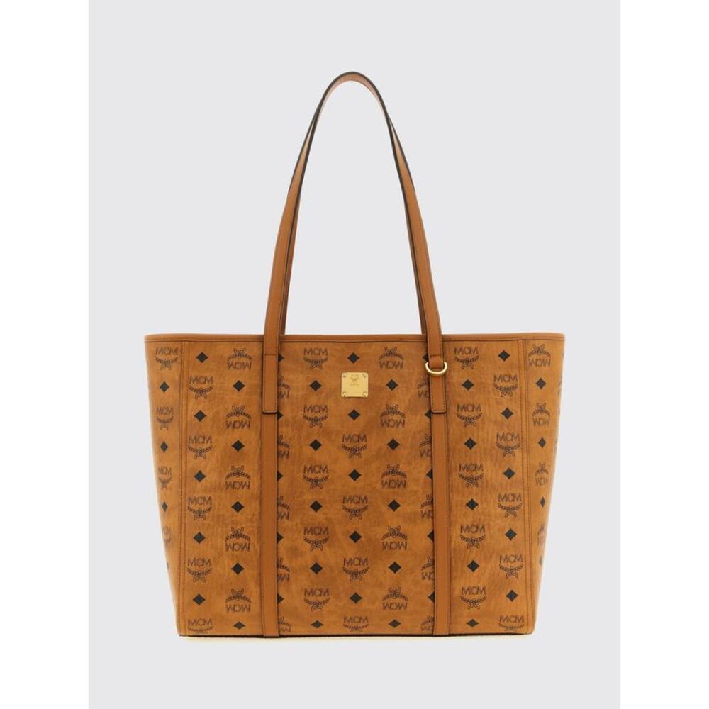 Mcm Women Toni Shoulder Bag Mcm In Logo-Print Coated Cotton With Double Handle